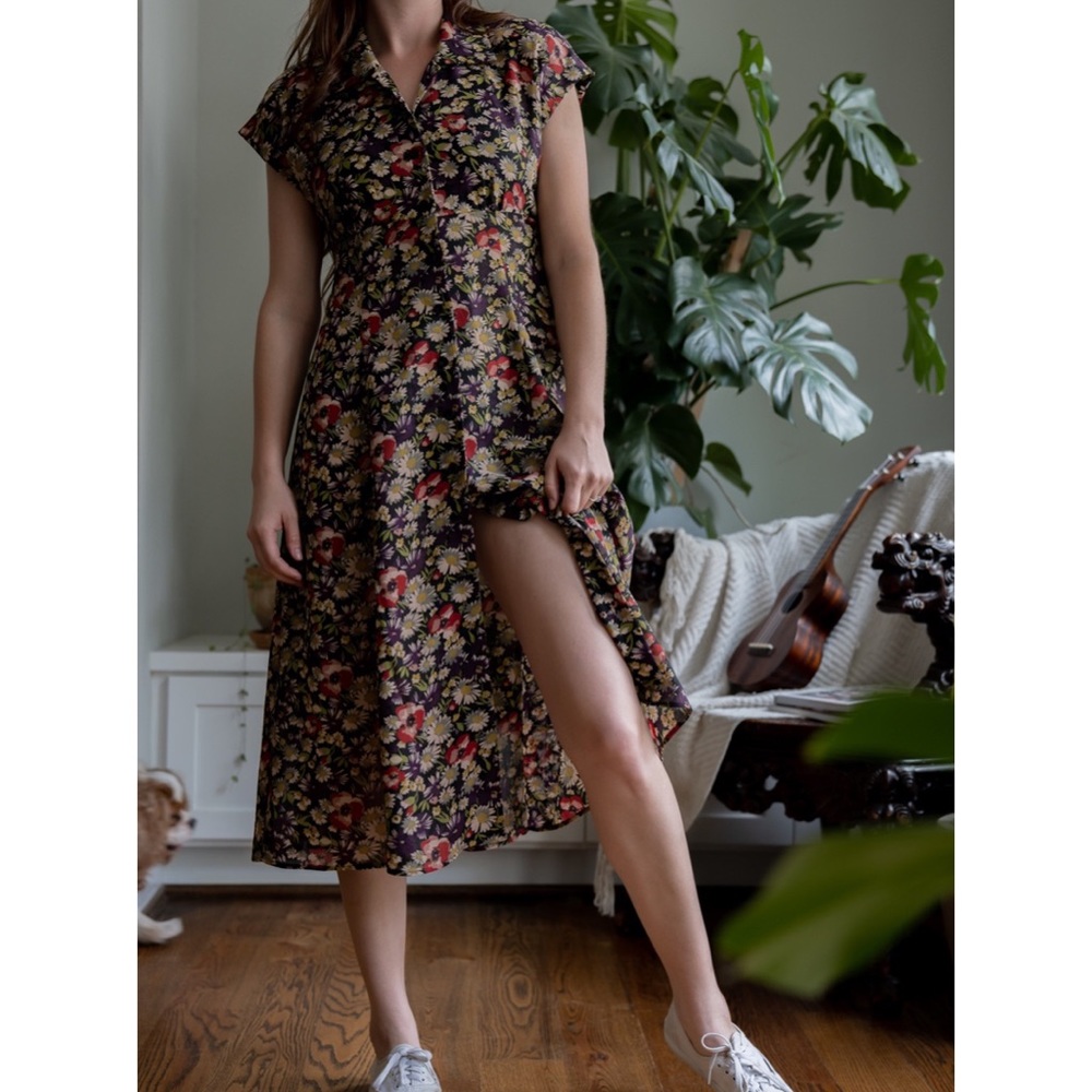 Vintage floral dress from Rena Rowan